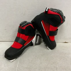 Used Alpina Boys NNN XC Ski Boots Red JR-03