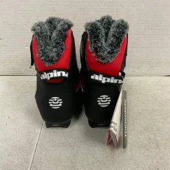 Used Alpina Boys NNN XC Ski Boots Red JR-01.5