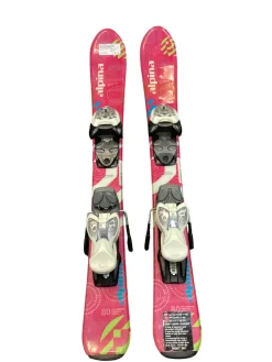 Used Alpina EARLY RISE Girls DH Ski/Binding Pink 80 cm