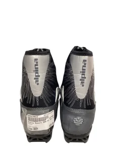 Used Alpina Womens NNN XC Ski Boots Black W 05-05.5 / JR 03.5-04