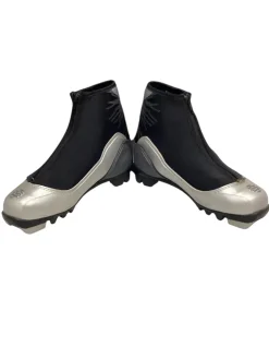 Used Alpina Womens NNN XC Ski Boots Black W 05-05.5 / JR 03.5-04
