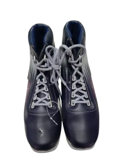 Used Alpina Womens NNN XC Ski Boots Navy Blue M 10 / W 10.5-11