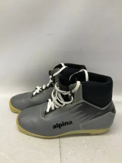 Used Alpina Womens NNN XC Ski Boots Grey W 06 / JR 04-04.5