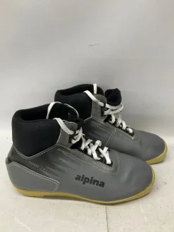 Used Alpina Womens NNN XC Ski Boots Grey W 06 / JR 04-04.5