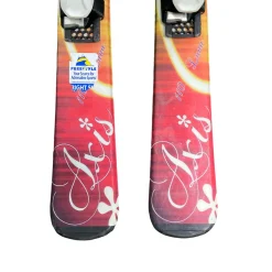 Used AXIS LUNA Girls DH Ski/Binding Purple 110 cm
