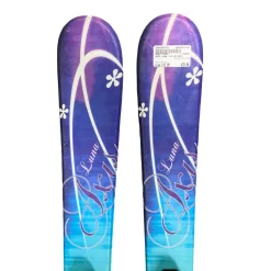 Used AXIS LUNA Girls DH Ski/Binding Purple 110 cm