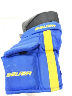 Used Bauer CUSTOM SABRES Inter Goalie Pant Royal Blue MD