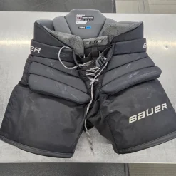 Used Bauer ELITE GOALIE PANTS Senior Goalie Pant Black MD