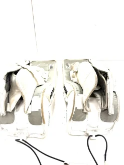 Used Bauer GSX Goalie Leg Pads Junior White 30