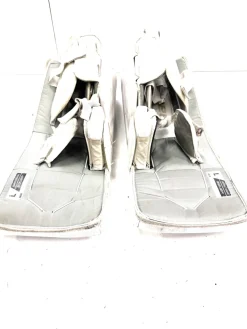 Used Bauer GSX Goalie Leg Pads Junior White 30