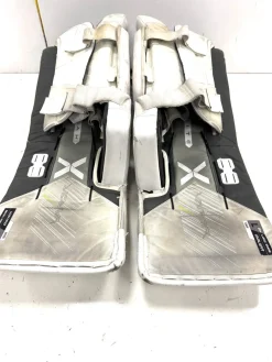 Used Bauer HYPERLITE 2 Goalie Leg Pads Senior White 35
