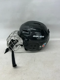 Used Bauer LIL SPORT HOCKEY HELMET Helmet Cage Combo Black XXS