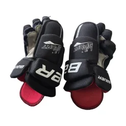 Used Bauer LIL SPORT 10 IN YOUTH HOCKEY GLOVES Youth Gloves Black 10"