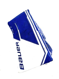 Used Bauer M5 PRO Inter Goalie Blocker Royal Blue
