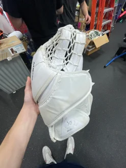 Used Bauer MS PRO Senior Goalie Catcher White