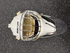Used Bauer NME 3 Senior Goalie Helmet/Mask White One Size