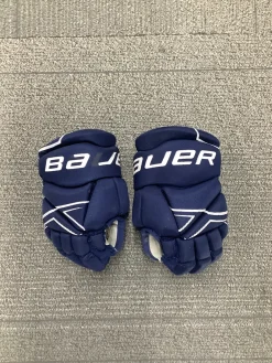 Used Bauer NSX Youth Gloves Navy Blue 8"