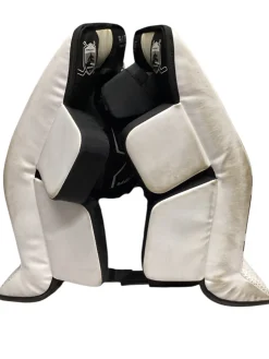Used Bauer PRODIGY YTH LEGS Goalie Leg Pads Youth White 26
