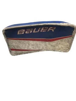 Used Bauer REACTOR Senior Goalie Blocker White/Red/Navy