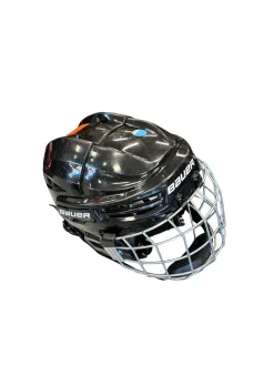 Used Bauer RE AKT 55 MD Helmet Cage Combo Black MD
