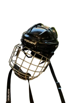 Used Bauer REAKT 55 SM Helmet Cage Combo Black SM
