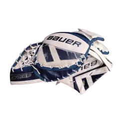 Used Bauer R5000 Goalie Leg Pads Junior Royal Blue 28