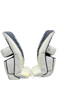 Used Bauer S190 31 +1 Goalie Leg Pads Senior White 31