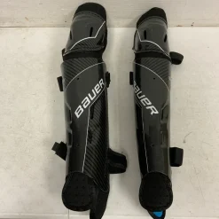 Used Bauer S18 Senior Shin Guards Black 15"