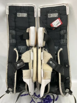 Used Bauer SUPREME 625 Goalie Leg Pads Senior White 29"