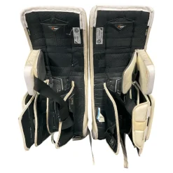 Used Bauer SUPREME 2S PRO Goalie Leg Pads Senior White 33"