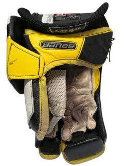 Used Bauer Supreme TotalOne NXG JRZ Senior Goalie Blocker Black/Yellow/White Regular