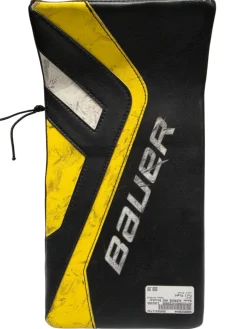 Used Bauer Supreme TotalOne NXG JRZ Senior Goalie Blocker Black/Yellow/White Regular