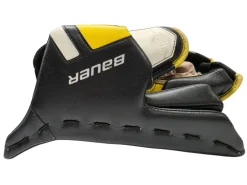 Used Bauer Supreme TotalOne NXG JRZ Senior Goalie Blocker Black/Yellow/White Regular