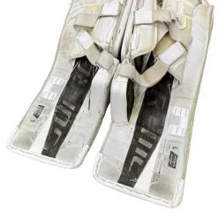 Used Bauer SUPREME ULTRA SONIC Goalie Leg Pads Senior White 35