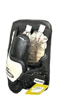 Used Bauer SUPREME Youth Goalie Blocker White