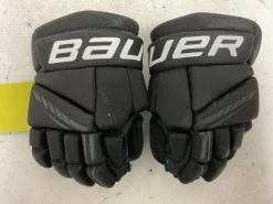 Used Bauer X Youth Gloves Black And Royal Blue 8"