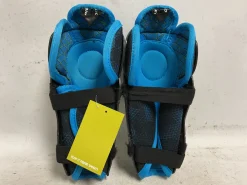 Used Bauer X Youth Shin Guards Black And Royal Blue 8"