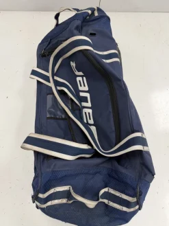 Used Bauer Youth Hockey Wheeled Bag Navy Blue
