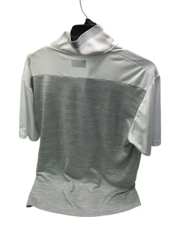 Used Ben Hogan PERFORMANCE DRI-FIT WHT/GRY POLO S.S. Golf Shirt M White XL
