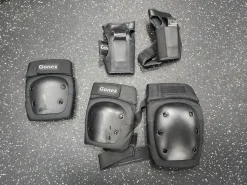 Used BIKE ELB / KNE PADS Bike Elbow Pads Black MD