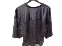 Used BLACK PRACTICE JERSEY FB Top Adult Black LG