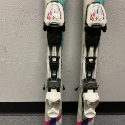 Used Blizzard VIVA JUNIOR Girls DH Ski/Binding Carolina Blue And White 110 cm