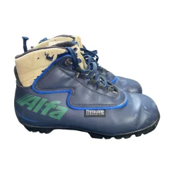 Used Boys NNN XC Ski Boots Navy Blue W 06.5-07 / JR 4.5-05