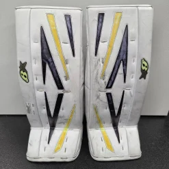 Used Brians BRIANS NETZERO 3 YTH LEG PADS Goalie Leg Pads Youth White 23"