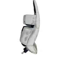 Used Brians G-NETIK X5 Goalie Leg Pads Junior White 28+1”