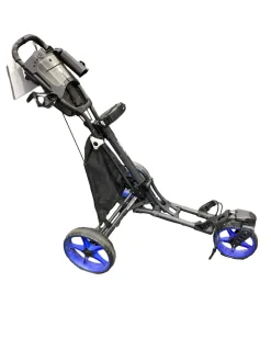 Used CADDYTEK 3 WHEEL PUSH CART Golf Cart Black 3 Wheel