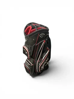 Used Callaway CARTBAG Mens Stand Bag Black And Red