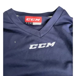 Used CCM ADULT PRACTICE JERSEY Hockey Practice Jersey Navy Blue SM
