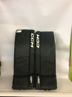 Used CCM AXIS 2.5 Goalie Leg Pads Junior Black 29"