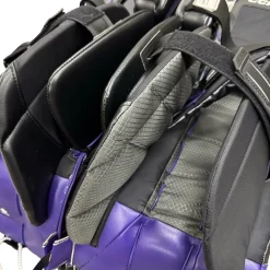 Used CCM AXIS 2 Goalie Leg Pads Senior Purple 35